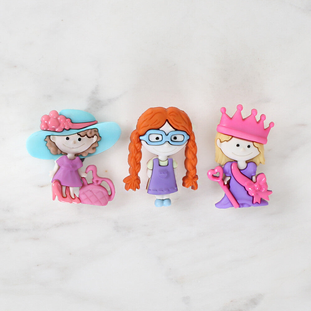 Dress It Up Creative Button Assortment, Gal Pals - 6550