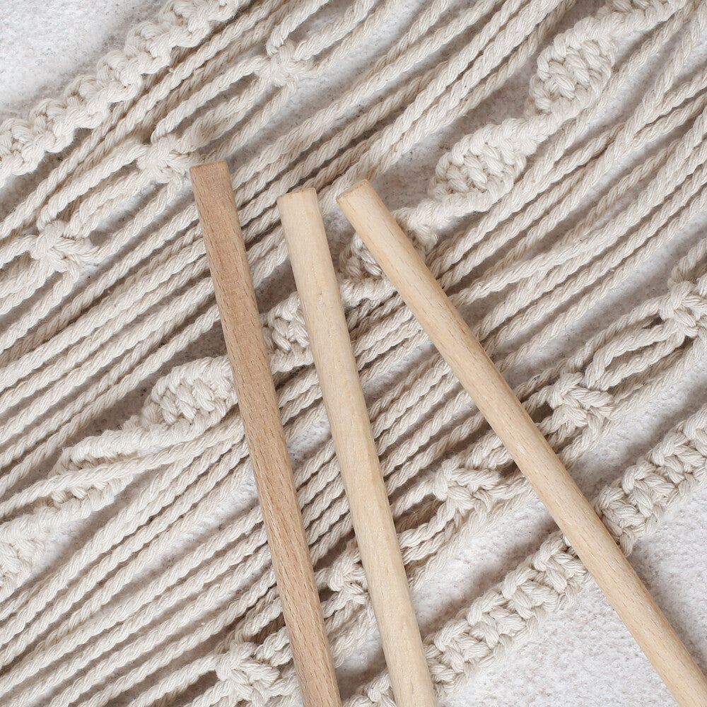 Loren Crafts 3 pcs 10mm 20 cm Macrame Stick