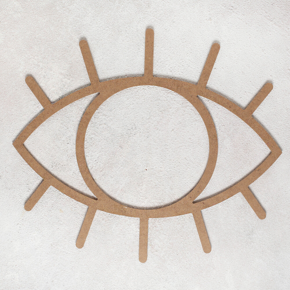 Loren Crafts Eye with Lashes Shaped Macrame Base