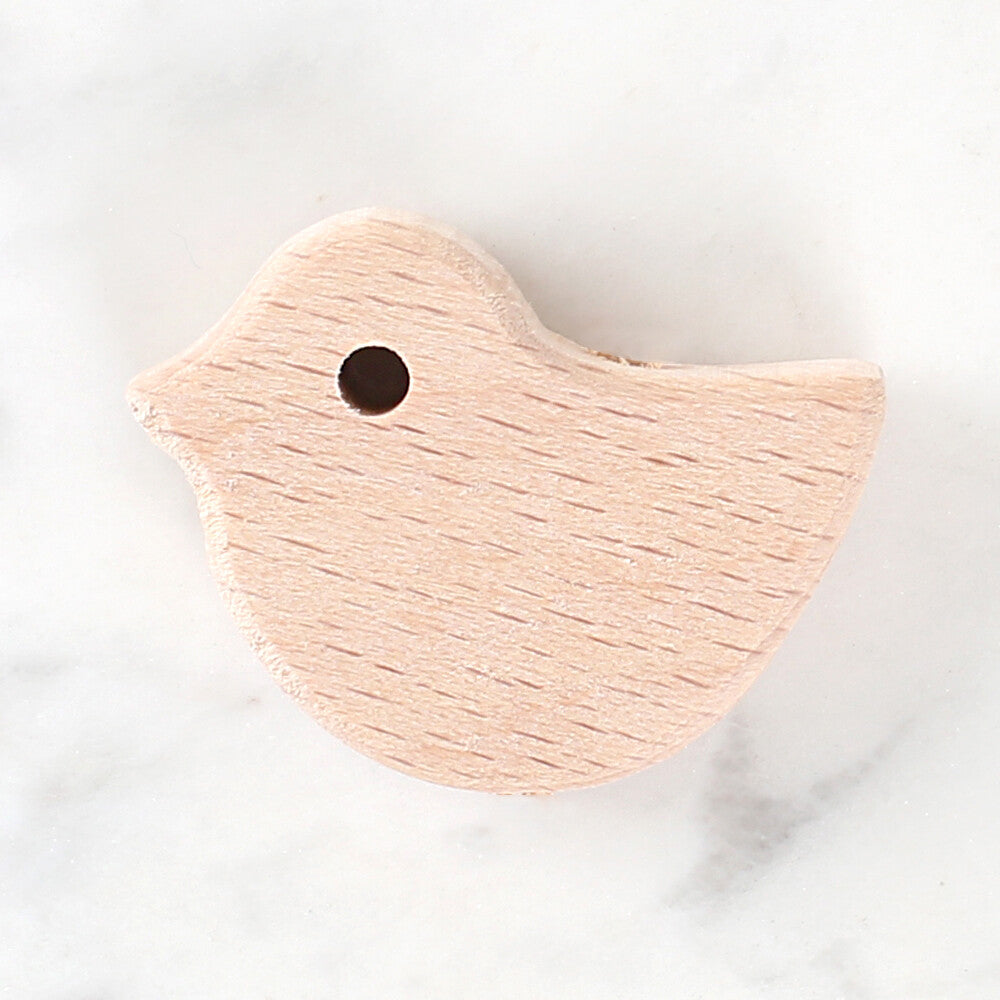 Loren Crafts Bird Shaped Wooden Bead