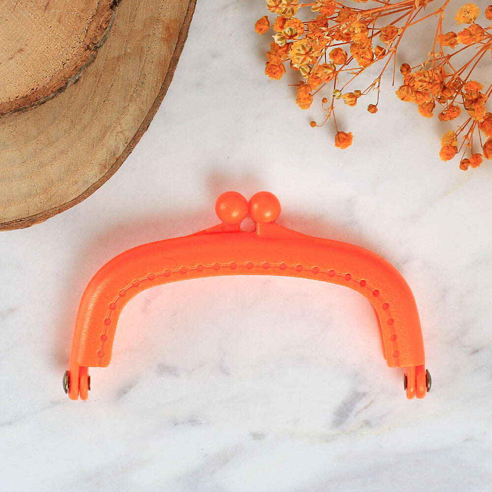 Loren 9 cm Plastic Purse Clasp,Orange