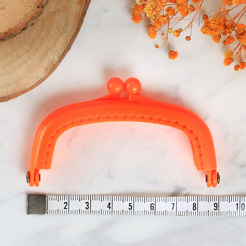 Loren 9 cm Plastic Purse Clasp,Orange
