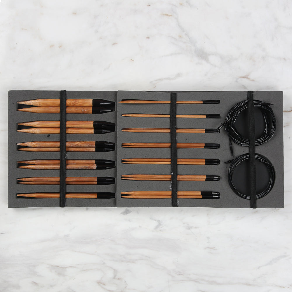 Loren Bamboo Interchangeable Circular Needle Set