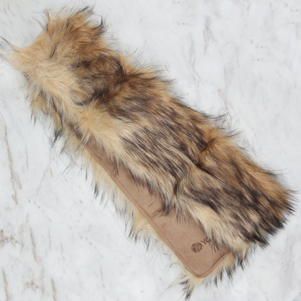 Yarnart X - Scarf Faux Fur Shawl Beige - F502