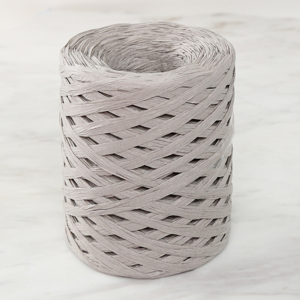 Loren Natural Raffia Paper Yarn, Grey - 81