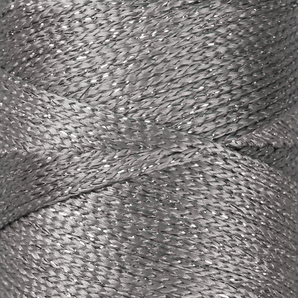 Loren Macrame Sparkle Hand Knitting Yarn, Glitter Grey - RM 67