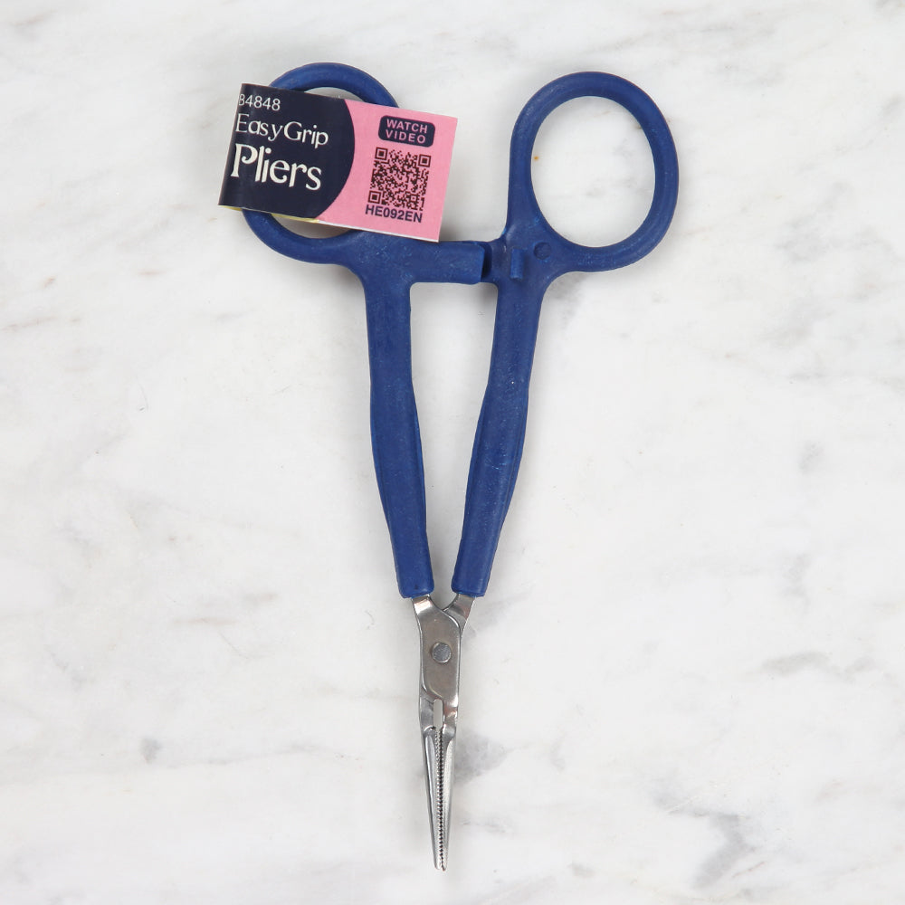 Hemline Easy Grip Scissors Blue - B4848