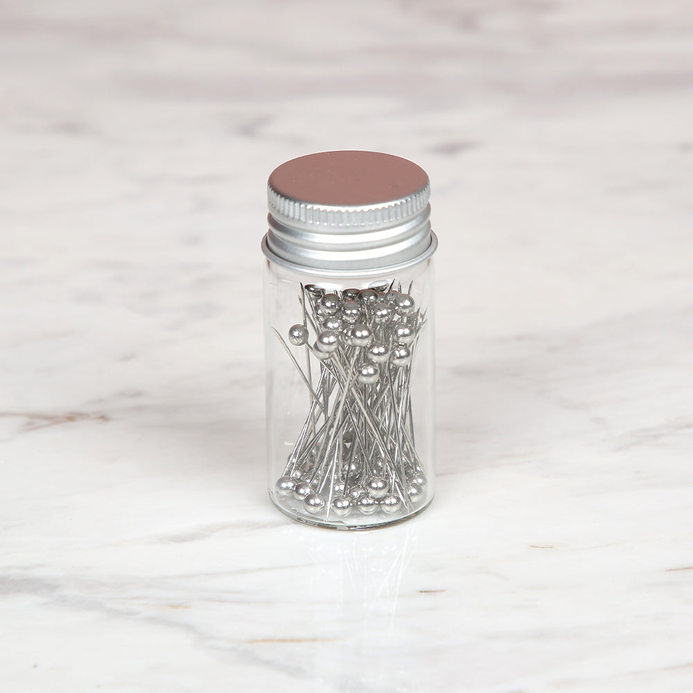 Milward Silver Head Pin 60 Pieces - 9678879