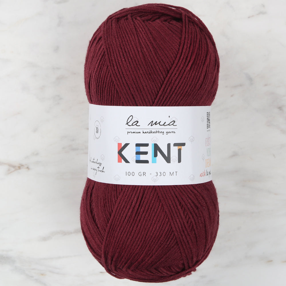 La Mia Kent Hand Knitting Yarn,Maroon - L065