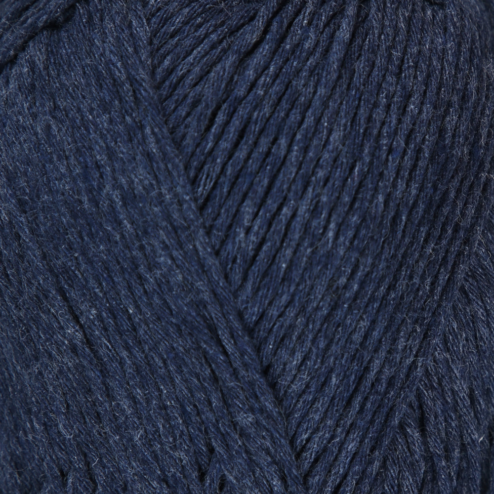 Loren Natural Cotton Yarn, Navy Blue - R103