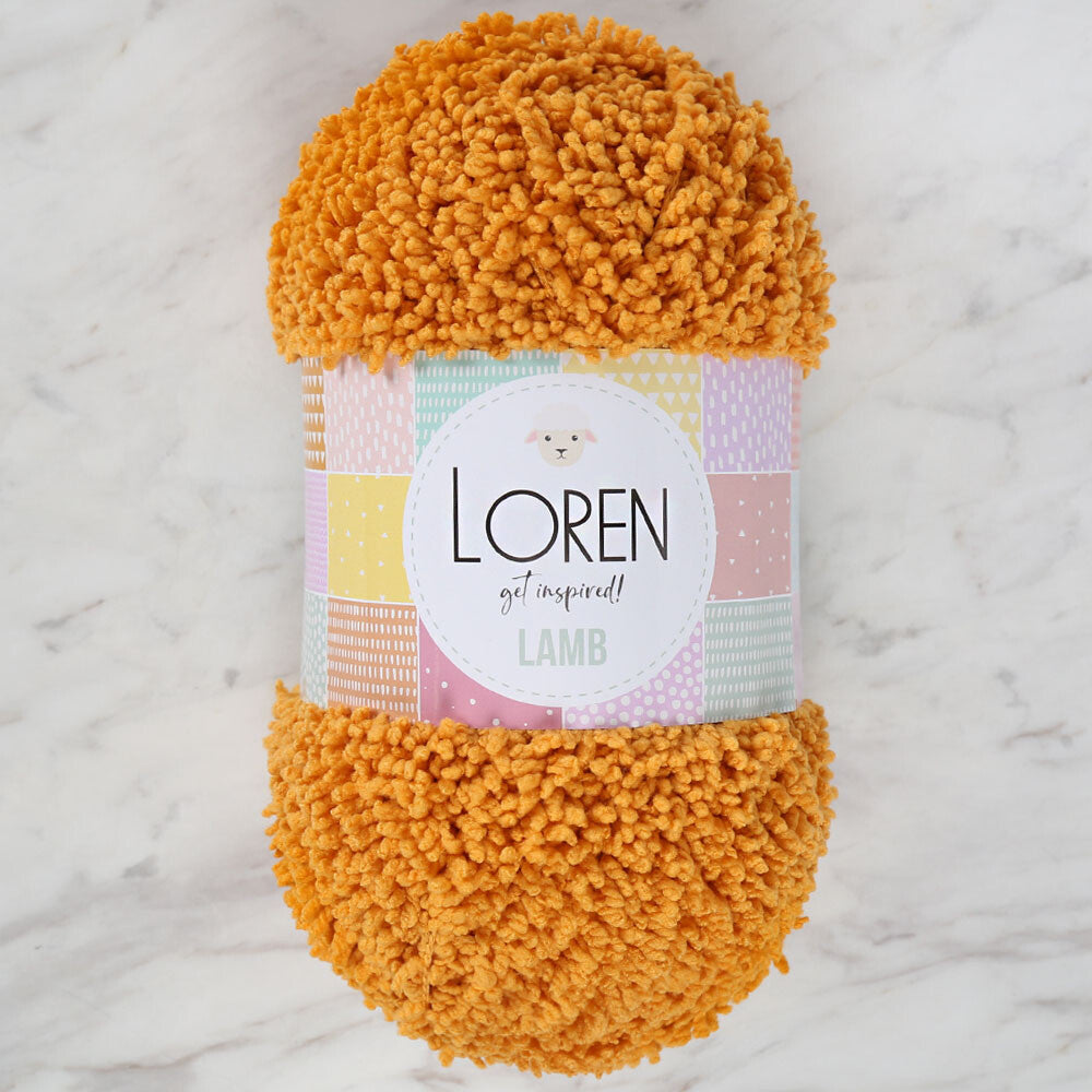 Loren Lamb Baby Yarn, Mustard - R045