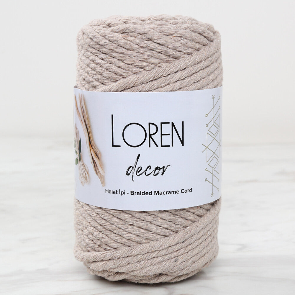 Loren Decor Macrame Yarn, Beige - L049