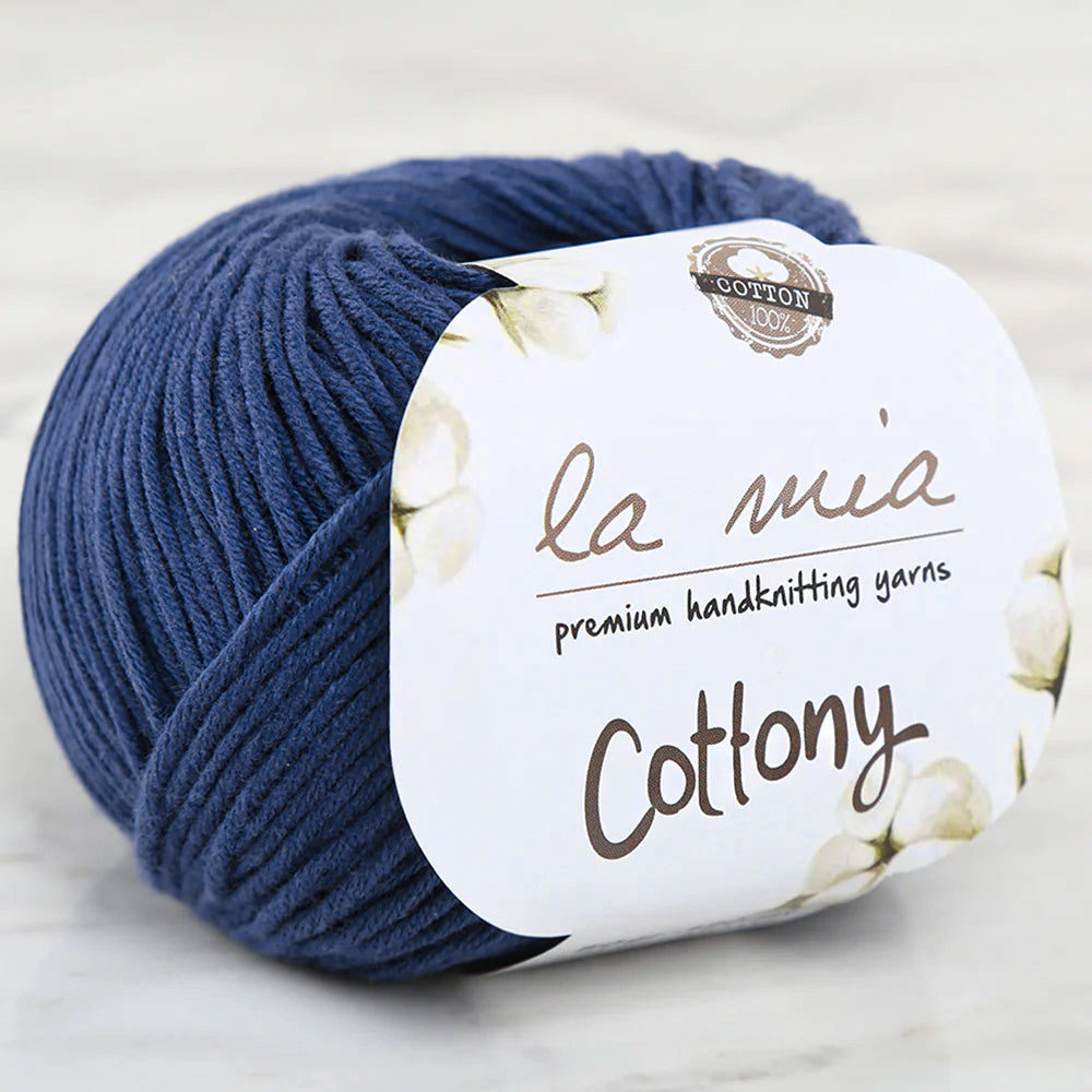 La Mia Cottony Baby Yarn, Navy Blue - L038