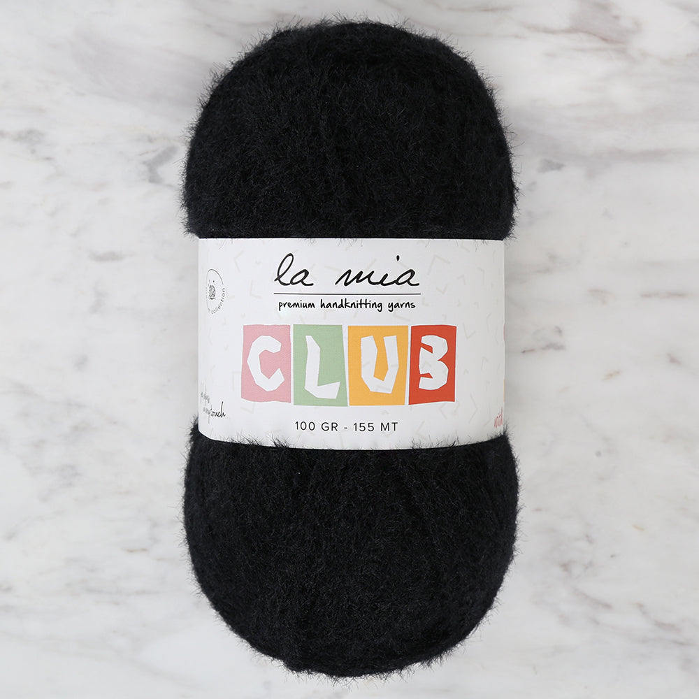 La Mia Club Hand Knitting Yarn Black - 606