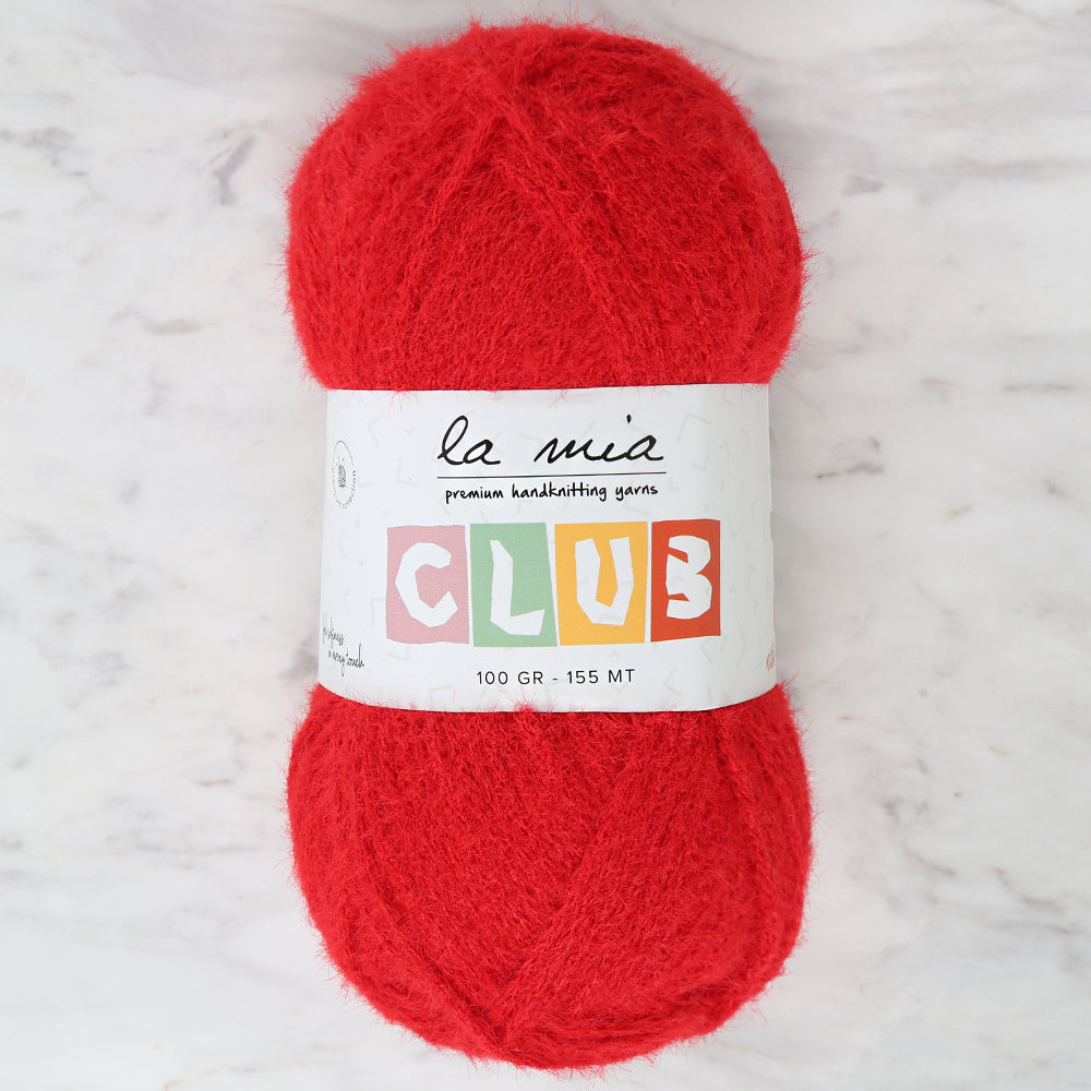 La Mia Club Hand Knitting Yarn Red - 610