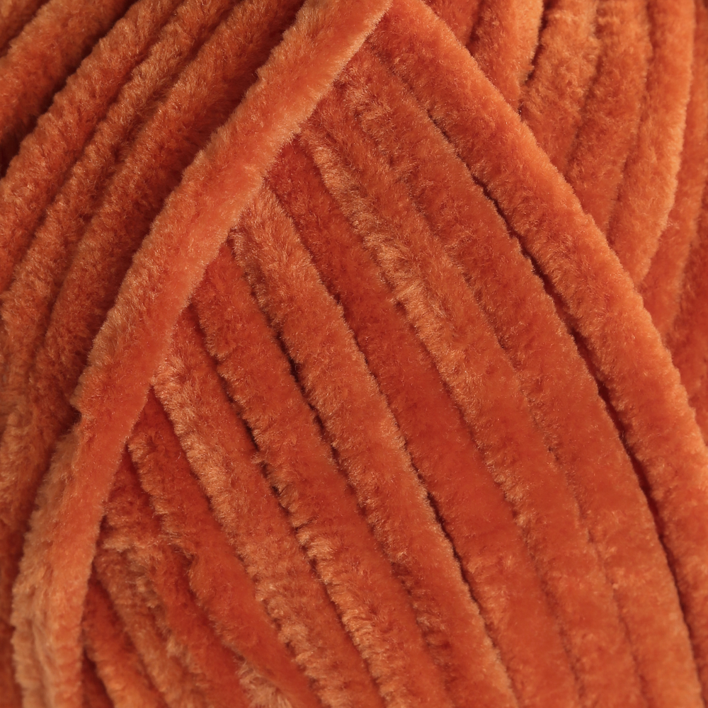 La Mia Mellow Chenille Yarn,Brown - 956