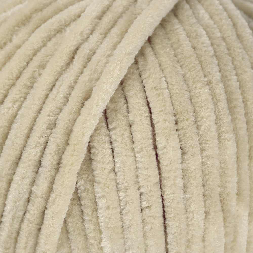 La Mia Mellow Chenille Yarn, Beige - 957