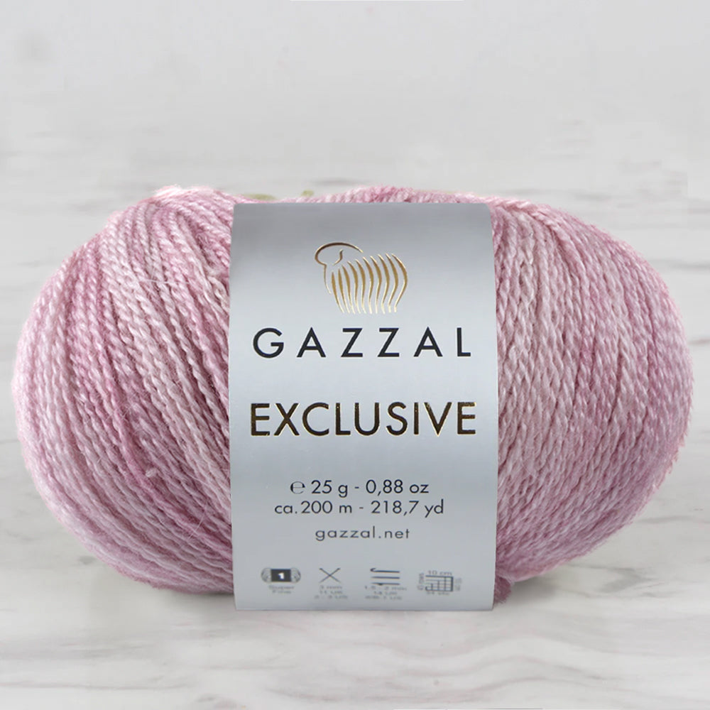 Gazzal Exclusive Hand Knitting Yarn, Pink-9903