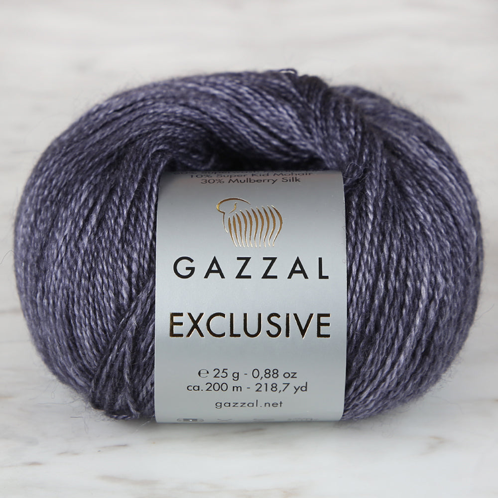 Gazzal Exclusive Hand Knitting Yarn,Purple - 9907