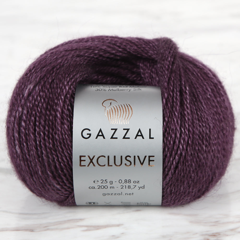Gazzal Exclusive Hand Knitting Yarn, Purple - 9910