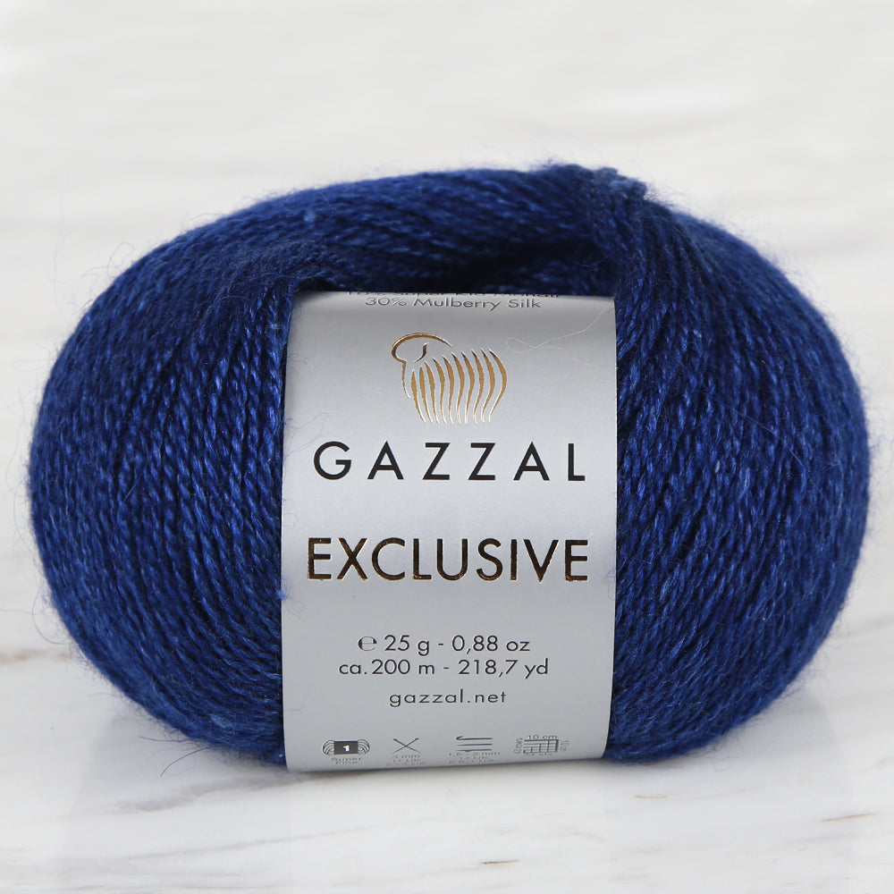 Gazzal Exclusive Hand Knitting Yarn, Blue - 9911