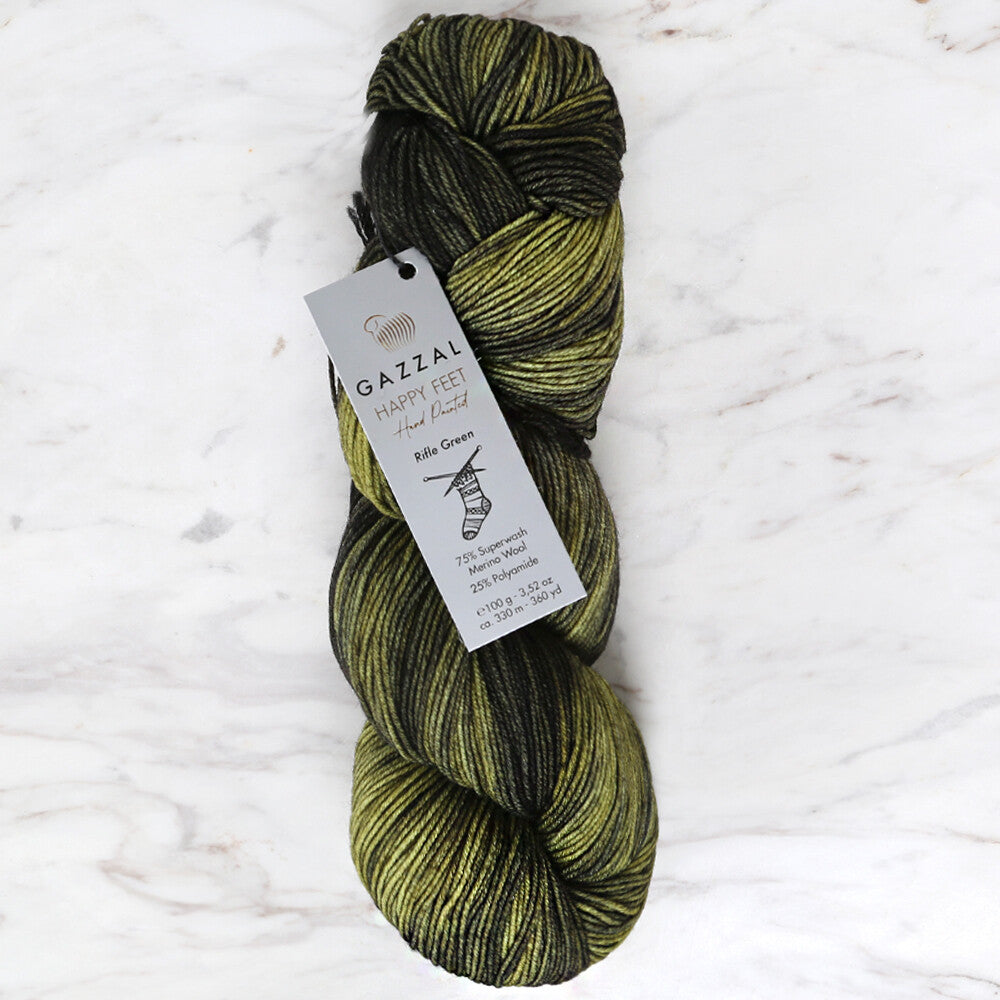 Gazzal Happy Feet Knitting Yarn, Variegated - 3258