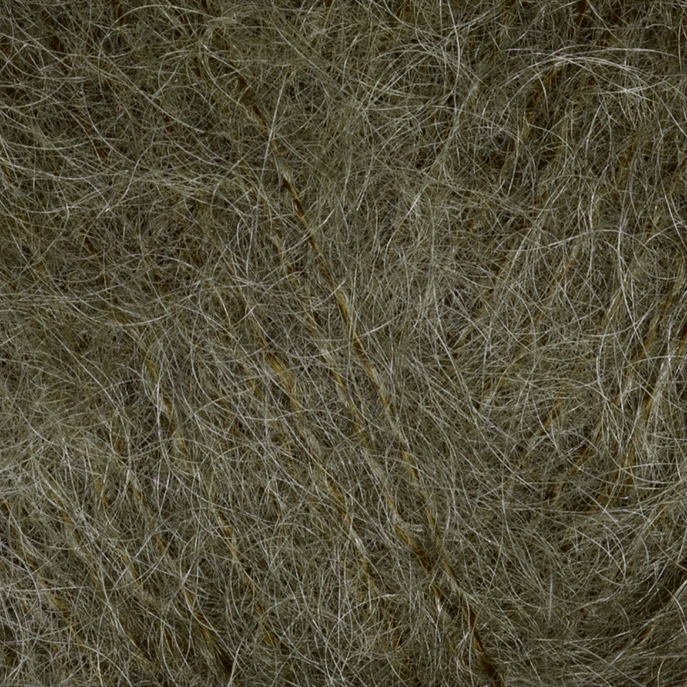 Gazzal Super Kid Mohair 25 Gr Knitting Yarn, Dark Brown - 64403