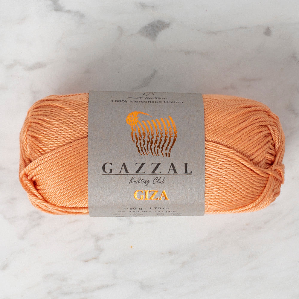 Gazzal Giza Yarn, Orange - 2493