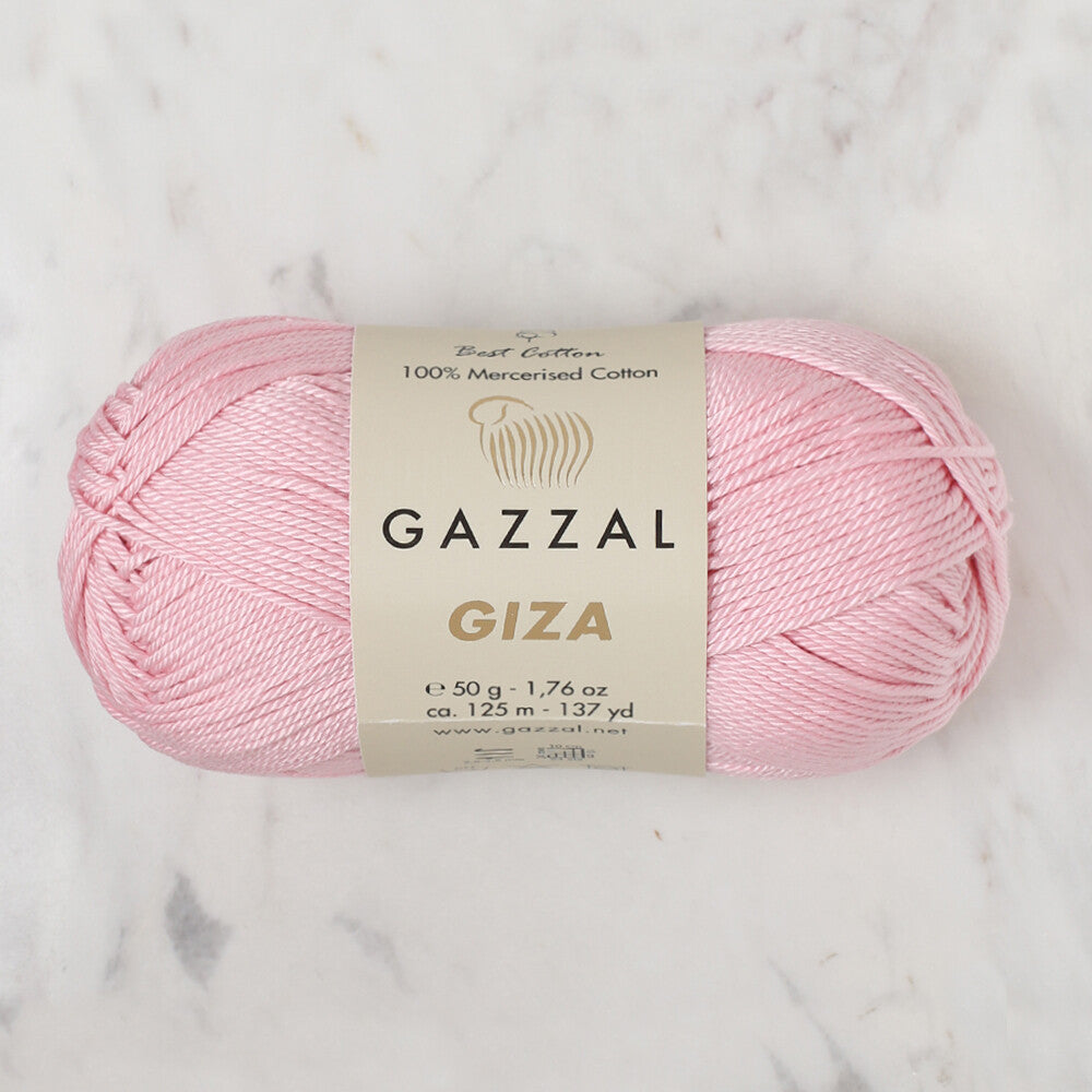 Gazzal Giza Yarn, Light Pink - 2496