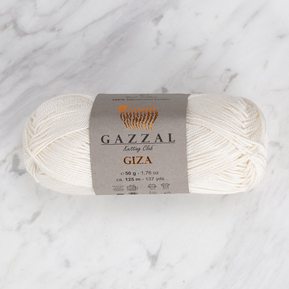 Gazzal Giza Yarn, Cream - 2451