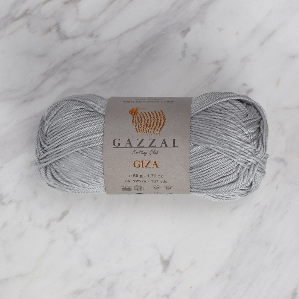 Gazzal Giza Yarn, Grey - 2454