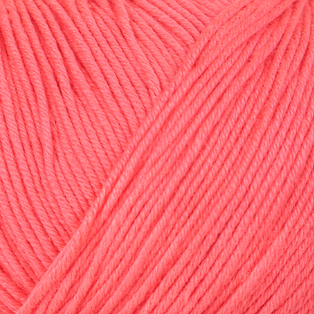 Gazzal Baby Cotton Knitting Yarn, Neon Pink - 3460