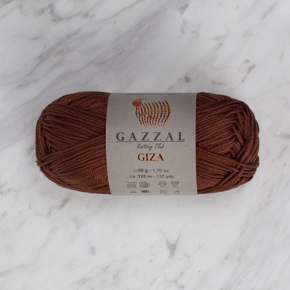 Gazzal Giza Yarn, Brown - 2485