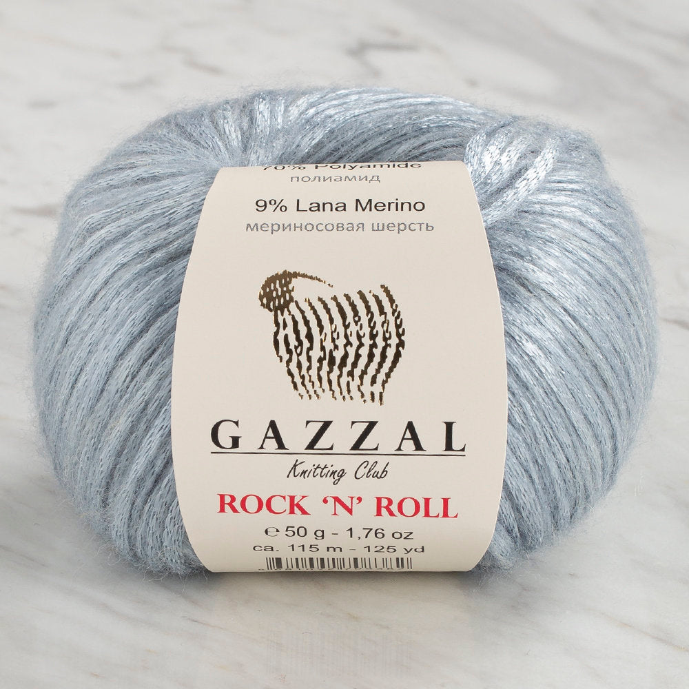 Gazzal Rock'N'Roll Yarn, Ice Blue - 13904
