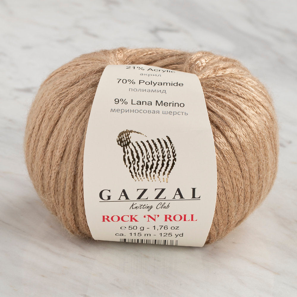 Gazzal Rock'N'Roll Yarn, Beige - 13905