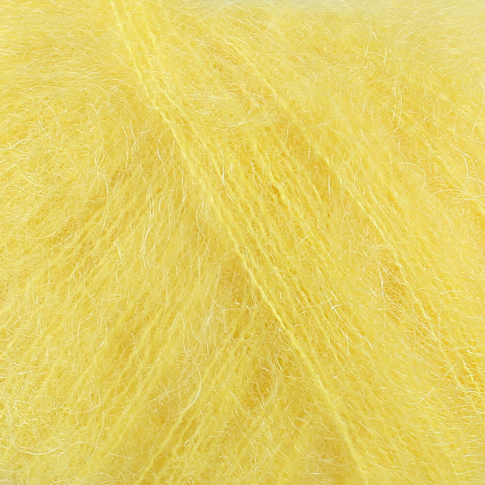 Gazzal Super Kid Mohair 25 Gr Knitting Yarn, Yellow - 64431