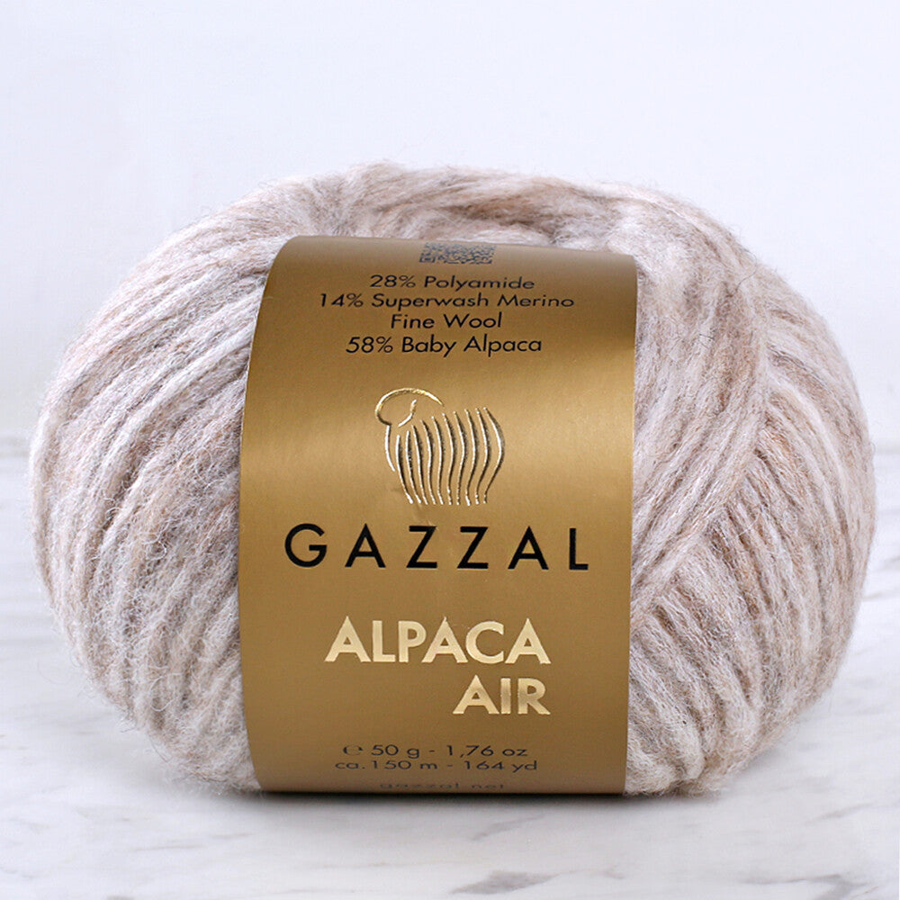 Gazzal Alpaca Air Knitting Yarn , Almond - C:72