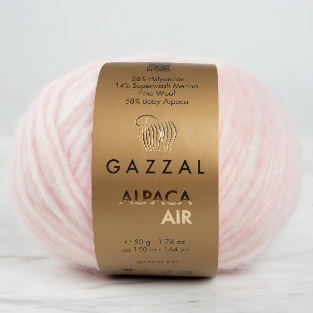 Gazzal Alpaca Air Knitting Yarn, Pink - C:82