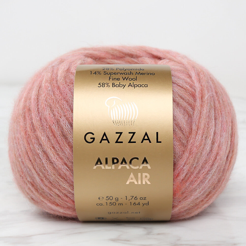 Gazzal Alpaca Air Knitting Yarn , Dries Rose - C:94
