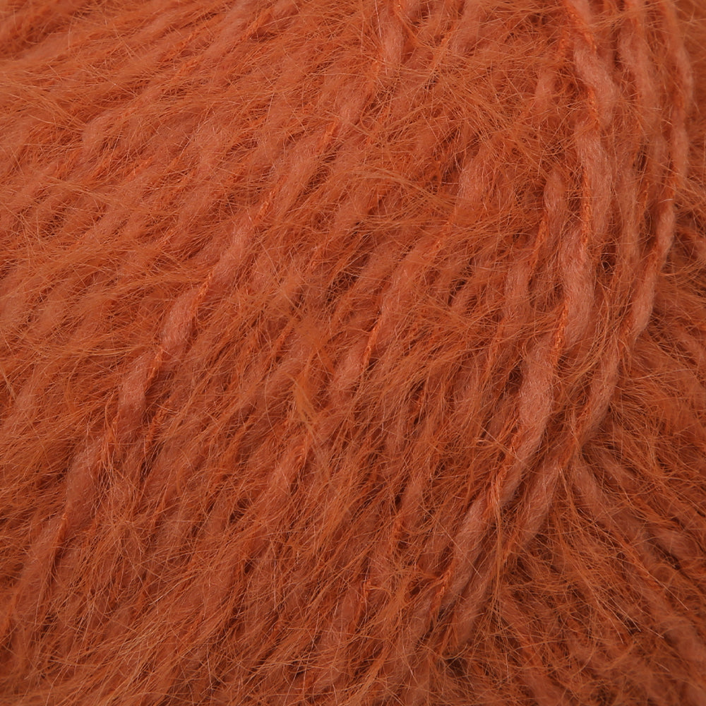 Gazzal Teddy Hand Knitting Yarn,Orange - 6545