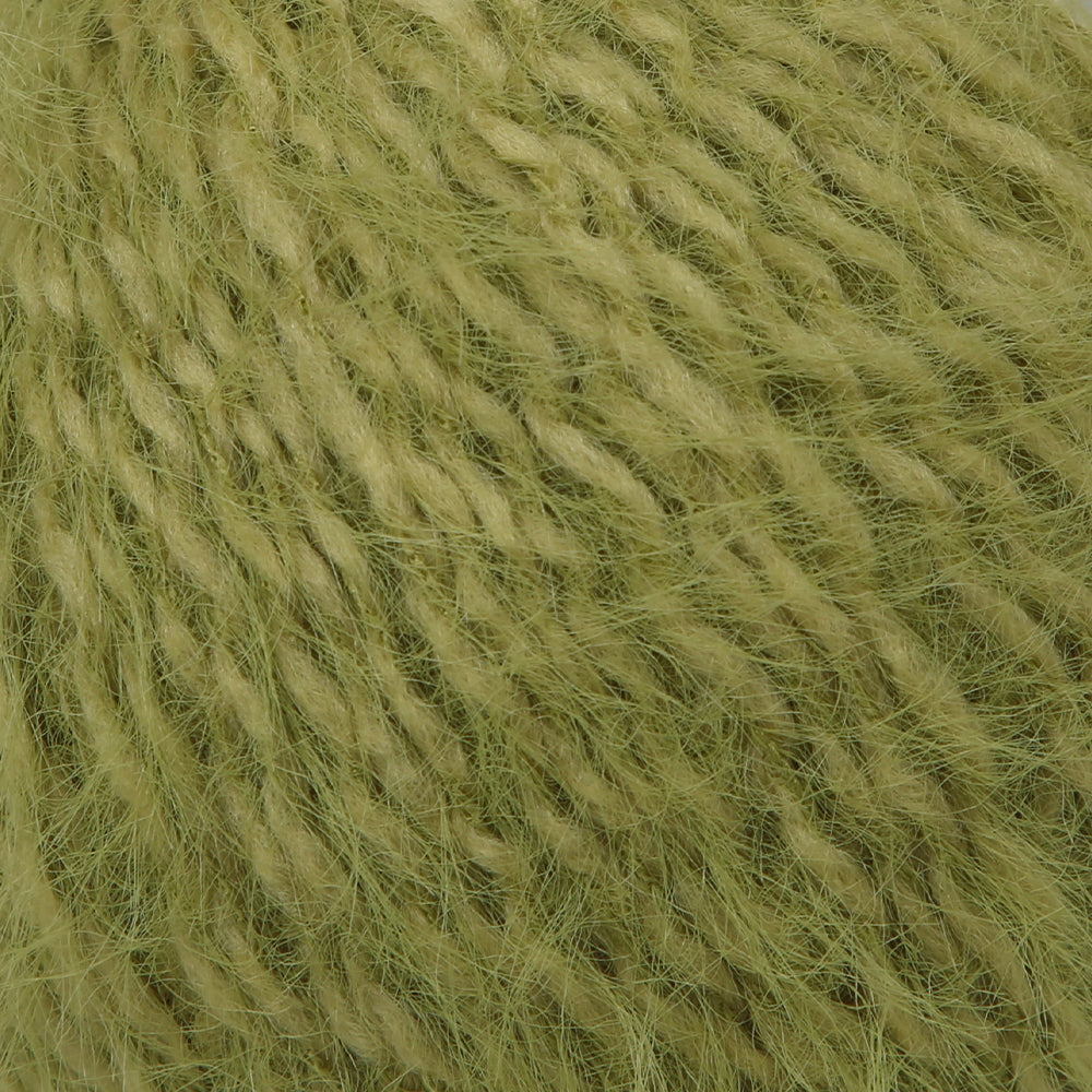 Gazzal Teddy Hand Knitting Yarn,Green - 6556