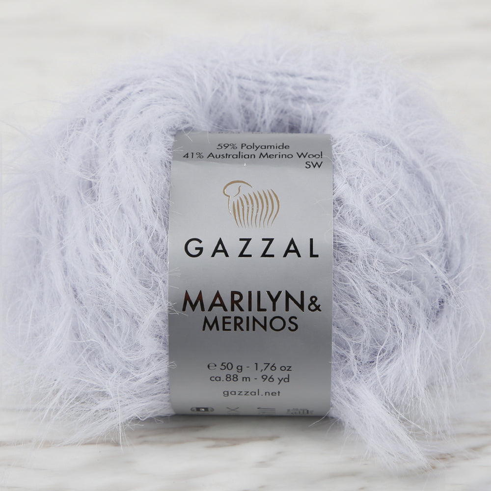 Gazzal Marilyn&Merinos Hand Knitting Yarn,Baby Blue - 8253