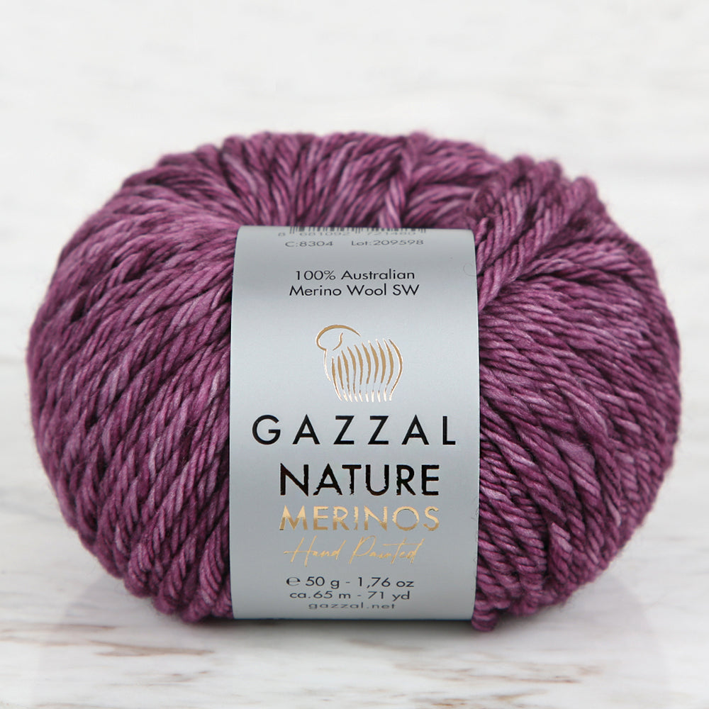Gazzal Nature Merinos Hand Knitting Yarn,Bronze -8304
