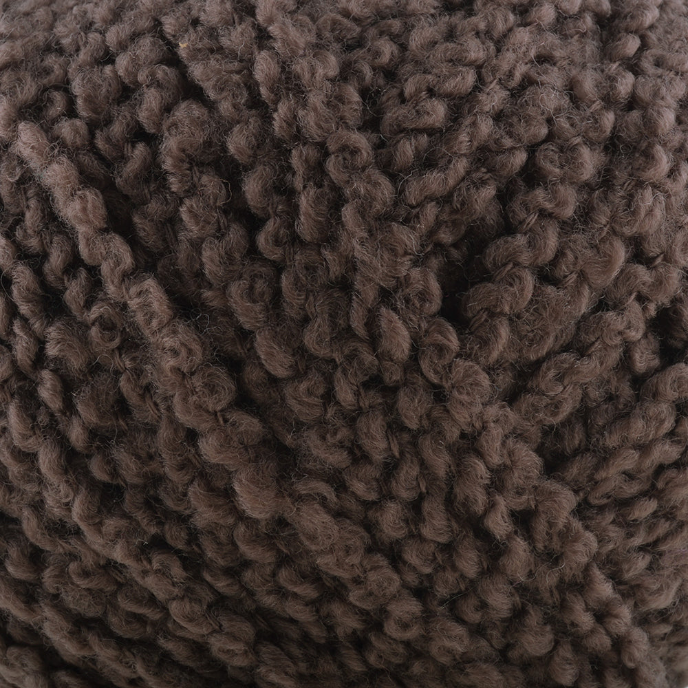 Gazzal Merino Boucle Hand Knitting Yarn, Brown-3763
