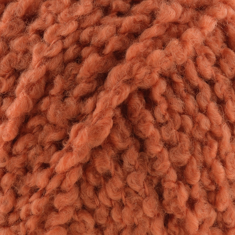 Gazzal Merino Boucle Hand Knitting Yarn, Orange-3774