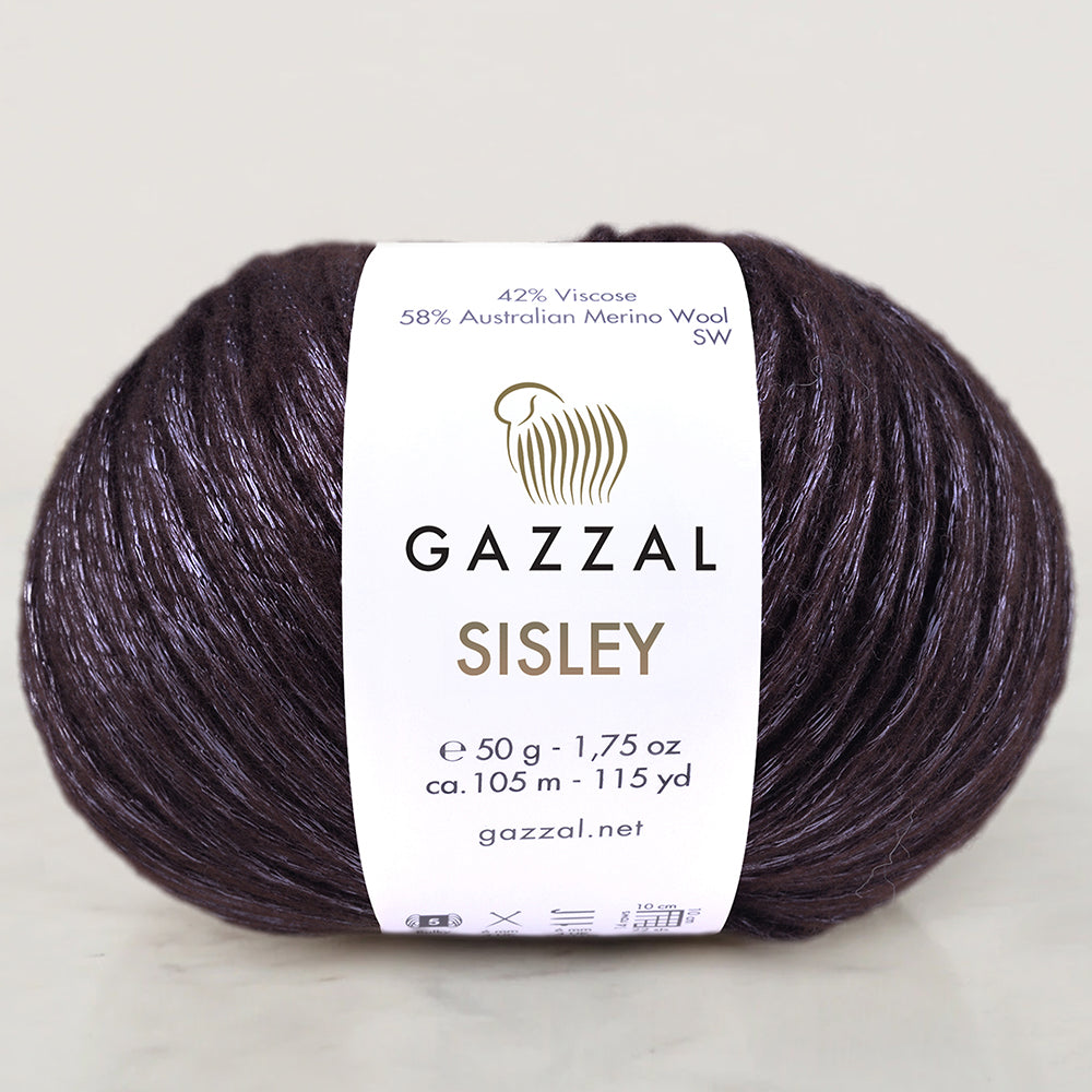 Gazzal Sisley Hand Knitting Yarn, Purple-5715