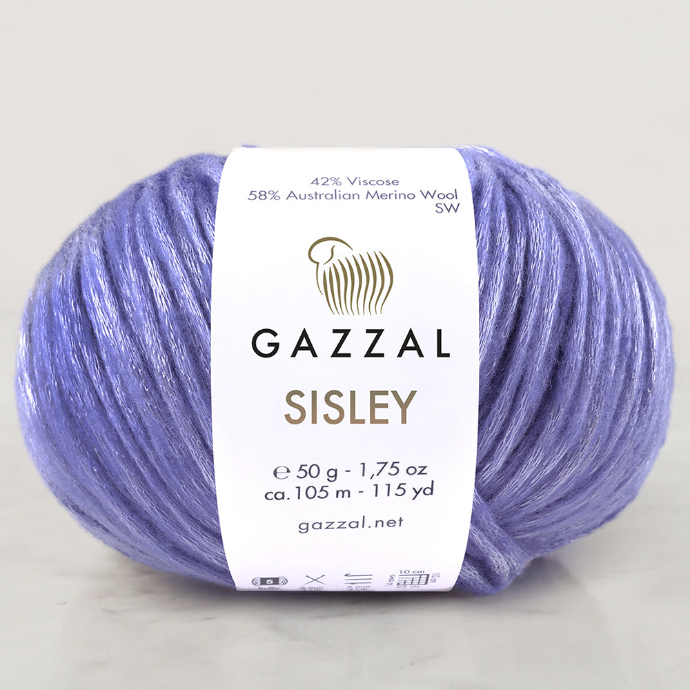 Gazzal Sisley Hand Knitting Yarn, Lilac-5732