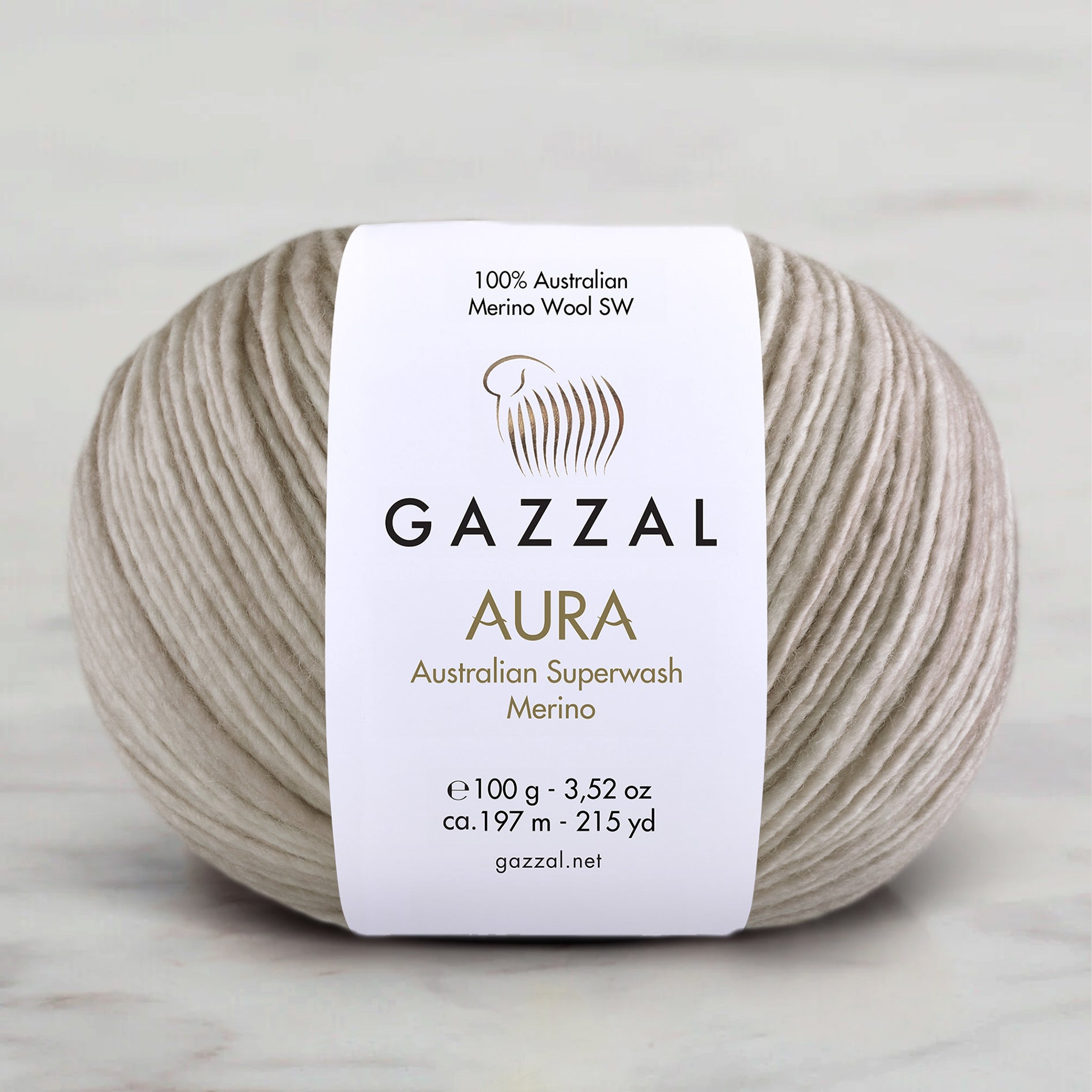 Gazzal Aura Hand Knitting Yarn - Beige – 177