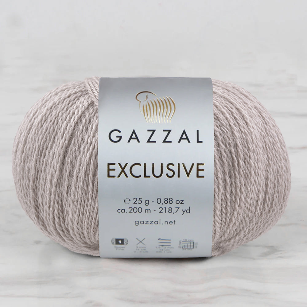 Gazzal Exclusive Hand Knitting Yarn, Beige-9923
