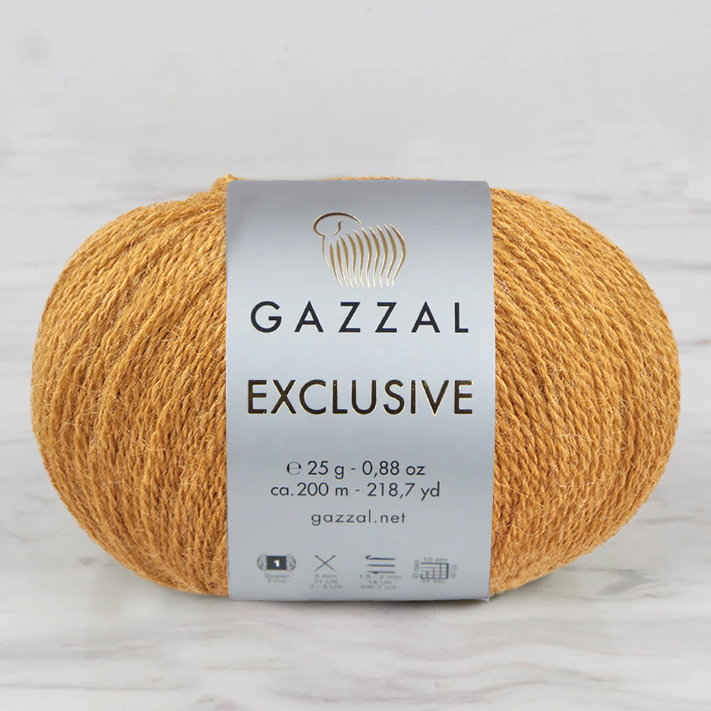 Gazzal Exclusive Hand Knitting Yarn, Yellow-9930